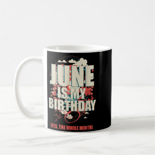 Caneca De Café Junho é aniversário o mês todo japonês