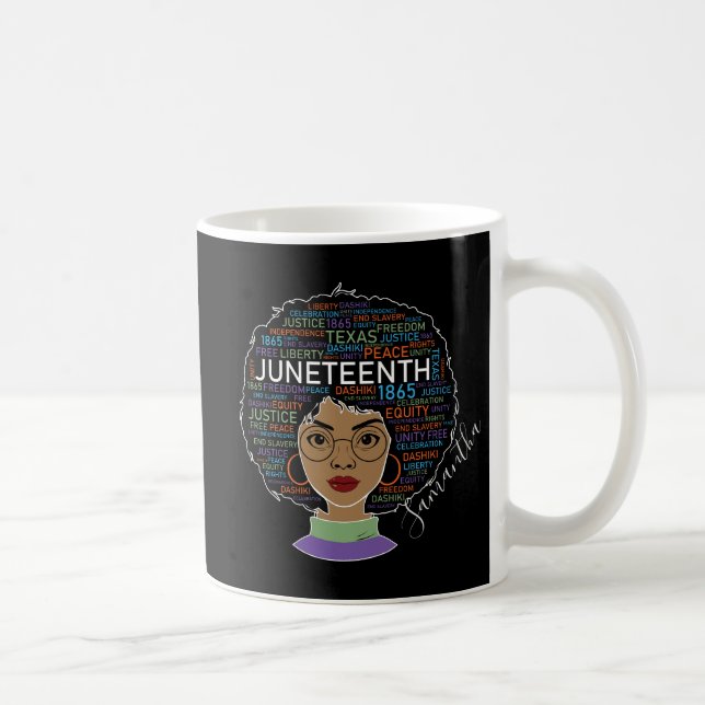 Caneca De Café Junta | Mulher negra | Direitos negros (Direita)