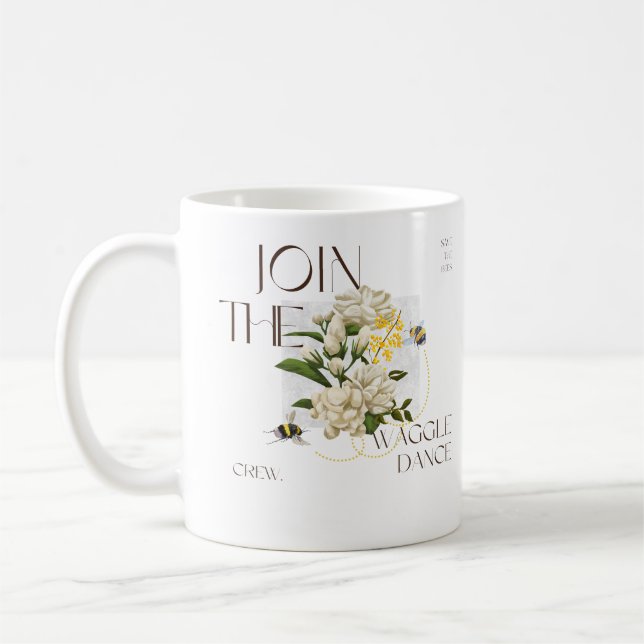 Caneca De Café Junte-se à Equipe de Dança Waggle para presente de (Esquerda)