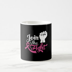 Caneca De Café Junte-se à Luta Apoie a Conscientização sobre o Câ