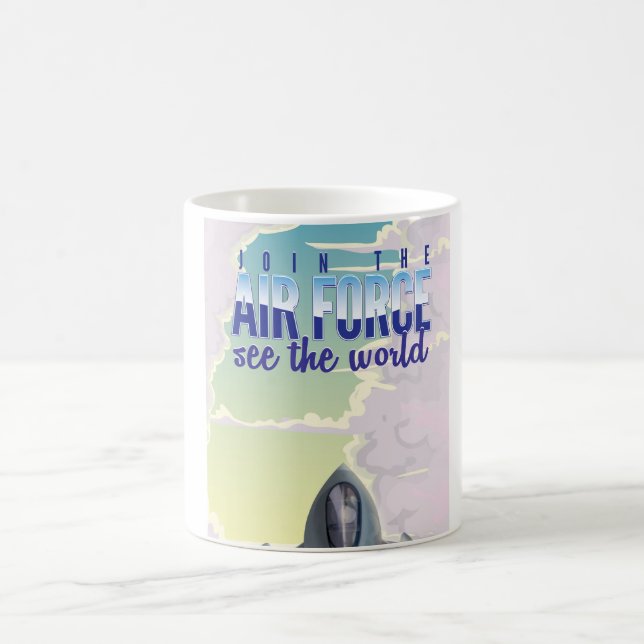 Caneca De Café Junte-se ao Poster da Força Aérea (Centro)