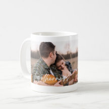 Juntos Casais Fotografia Mug com Nomes