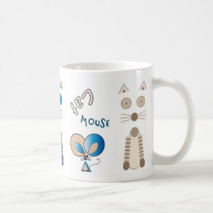 Caneca De Café "Juntos de novo" Cat & Mouse Mug