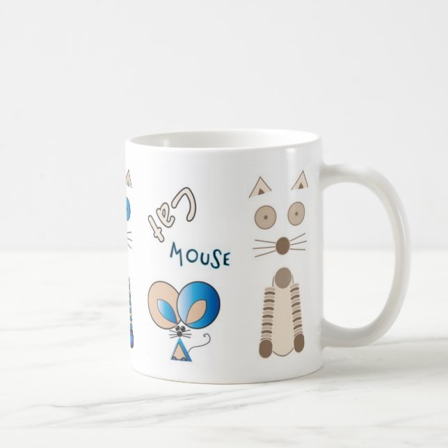 Caneca De Café "Juntos de novo" Cat & Mouse Mug (Direita)