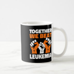 Caneca De Café Juntos Nós Derrotamos a Leucemia Conscientização s