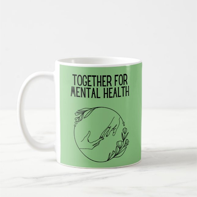 Caneca De Café Juntos pela Saúde Mental (Esquerda)