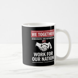 Caneca De Café Juntos, Trabalho Democrático E Republicano Para O