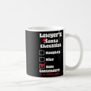 Caneca De Café Jurista Bela, Noite de Natal Suado Feio