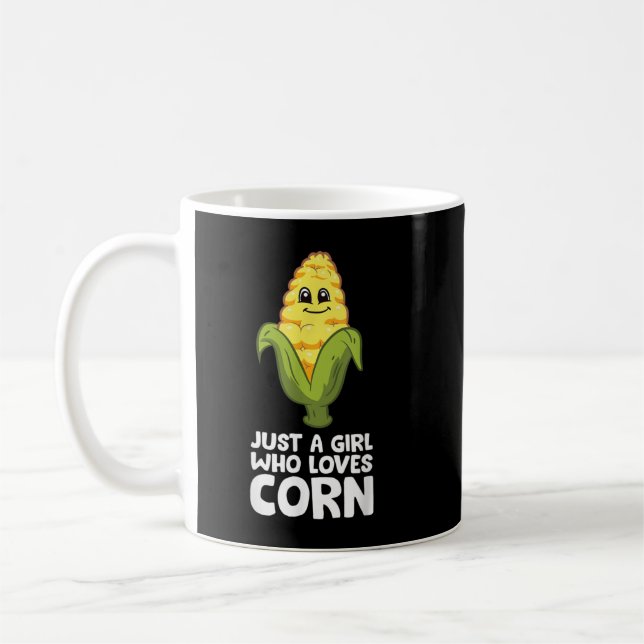 Caneca De Café Just a Girl Who Loves Corn (Esquerda)