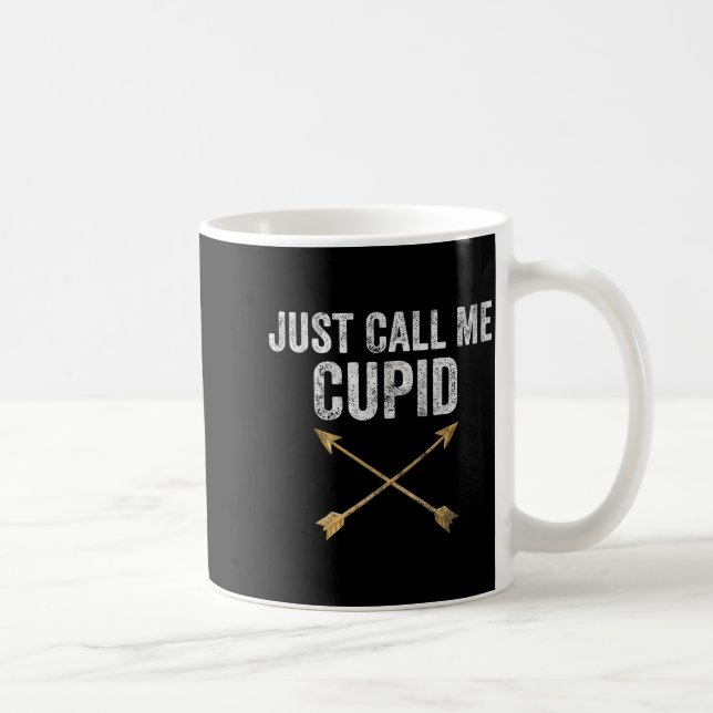 Caneca De Café Just Call Me Cud Shirt Retro Arrow Valentine Day  (Direita)