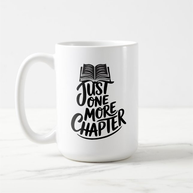Caneca De Café Just one more chapter - Book Lover - Reading (Esquerda)