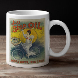 Caneca De Café Just Stop Oil Mug More Bikes Less Cars Activist