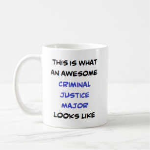 Caneca De Café justiça criminal major, incrível