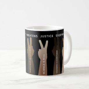 Caneca De Café Justiça Em Qualquer Lugar Ameaça Justiça Em Todo L