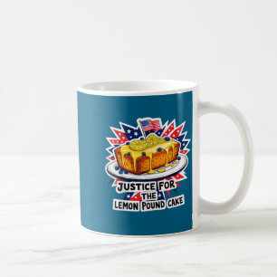 Caneca De Café Justiça engraçada para bolo de limão americano