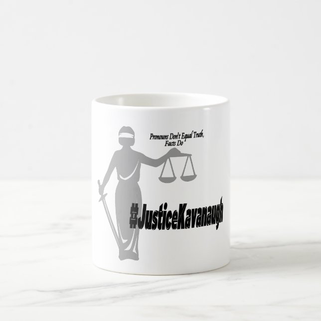 Caneca De Café Justiça Kavanaugh (verdade & fatos) (Centro)