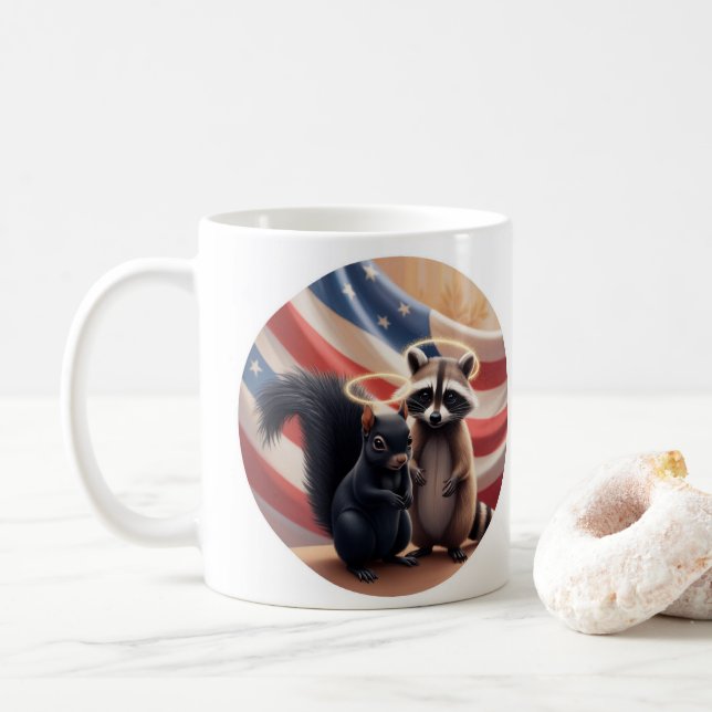 Caneca De Café Justiça para amendoim e Fred Mug (Com Donut)