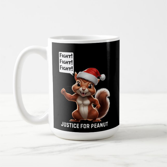 Caneca De Café Justiça para amendoim Natal MAGA (Esquerda)