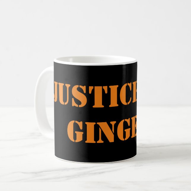 Caneca De Café Justiça Para Gingers (Frente Esquerda)
