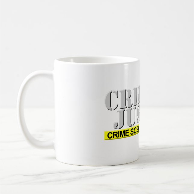 Caneca De Café Justiça Penal (Personalizável) (Esquerda)