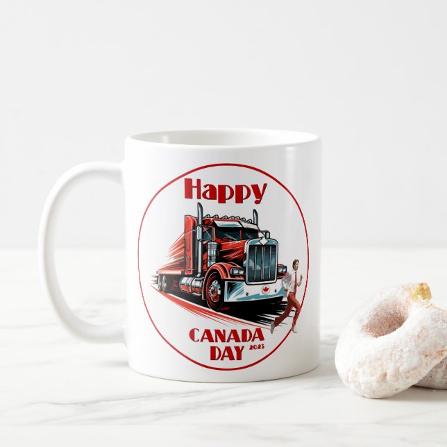 Caneca De Café Justin Tru$#!%: palco de saída deixado (Com Donut)