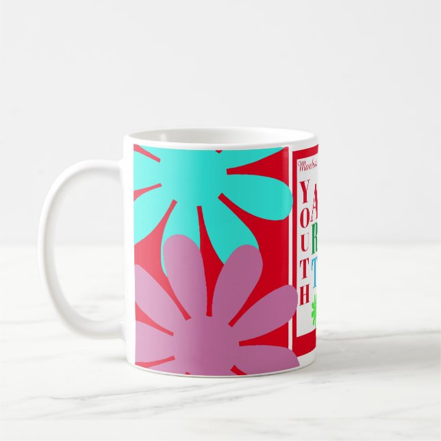 Caneca De Café Juventude Arte Mês Mug (Esquerda)