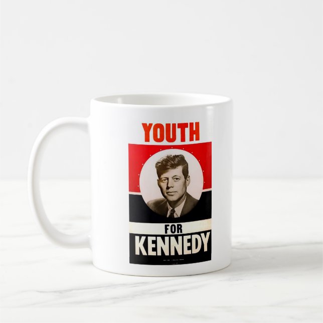 Caneca De Café Juventude para o presidente John F. Kennedy (Esquerda)