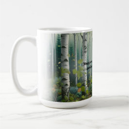 Caneca De Café JW 2026 Ano Texto Paisagem de Bétula