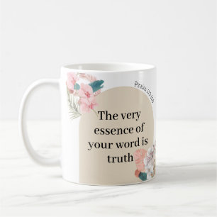 Caneca De Café JW Gift 2023 year text Psalm 119:160 boho arch