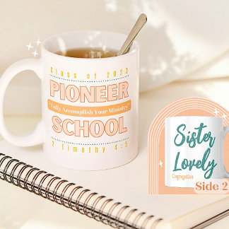 Caneca De Café JW Personalizable Pioneer School 2023 e 2 Tim 4:5