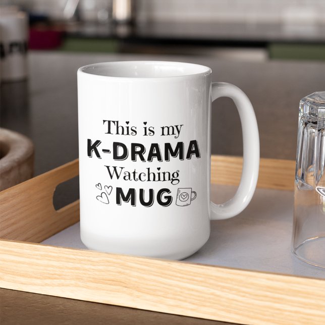 Caneca De Café K-Drama Watching Mug (Criador carregado)