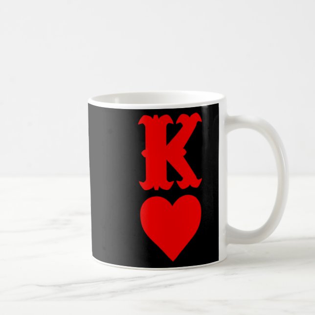 Caneca De Café K Of Hearts Love Couples Valentines Day For  (Direita)