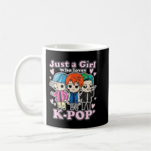 Caneca De Café K-Pop Apenas Uma Rapariga Que Ama A Banda-Pop Core