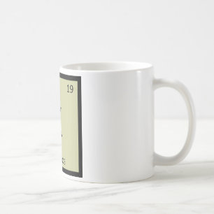 Caneca De Café K - Tabela Periódica de Química do Kakapo