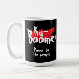 Caneca De Café Ka- boomer divertido uma palavra minimalista legal