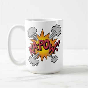 Caneca De Café KA-POW! Quadrinho Gráfico