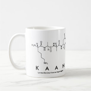Caneca De Café Kaan peptide name mug