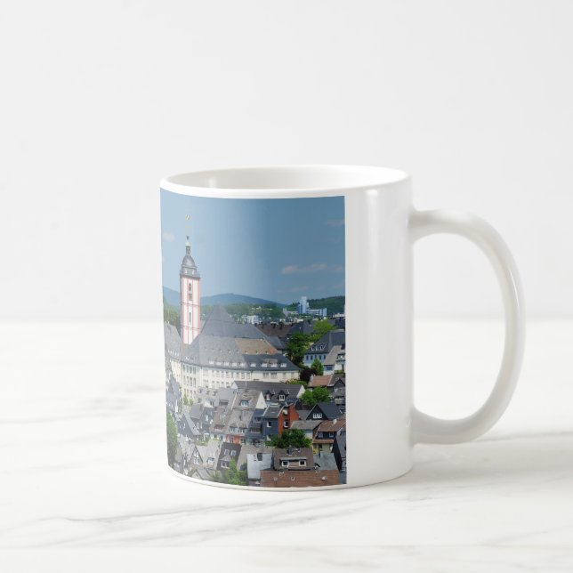 Caneca De Café Kaffeetasse com a opinião de cidade de vitórias (Direita)