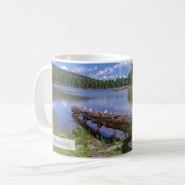 Caneca De Café Kaibab Lake Psalm 62:5 KJV 11 oz. (Frente Esquerda)