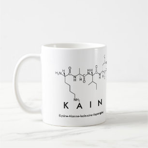 Caneca De Café Kain peptide name mug
