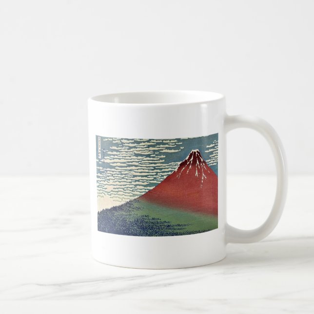 Caneca De Café Kaisei de Gaifu por Katsushika, Hokusai Ukiyoe (Direita)