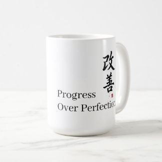 Caneca De Café Kaizen: Progress Over Perfection