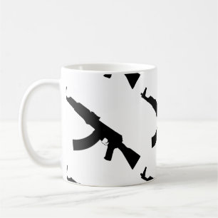 Caneca De Café Kalashnikov ak 47 silhueta