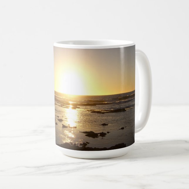 Caneca De Café Kalbarri Beach Sunset (Frente Esquerda)