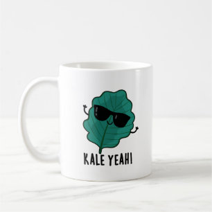 Caneca De Café Kale Sim Engraçado Veggie Pun