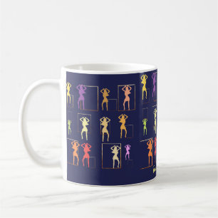 Caneca De Café Kaleidoscope Midnight Blue