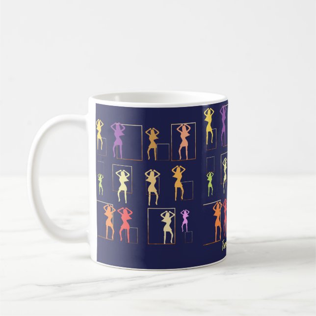 Caneca De Café Kaleidoscope Midnight Blue (Esquerda)