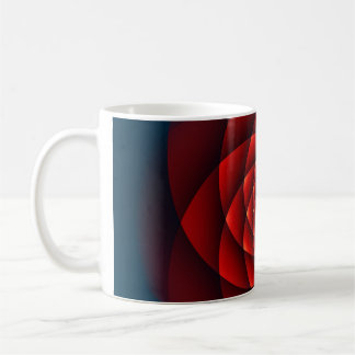 Caneca De Café Kaleidoscope ROSA vermelho + a sua ideia