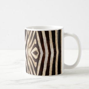 Caneca De Café Kaleidoscope Zebra Pele Padrão