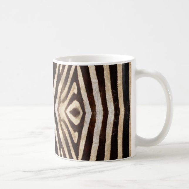 Caneca De Café Kaleidoscope Zebra Pele Padrão (Direita)